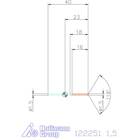 Garant VHM csigafúró 1,5 mm