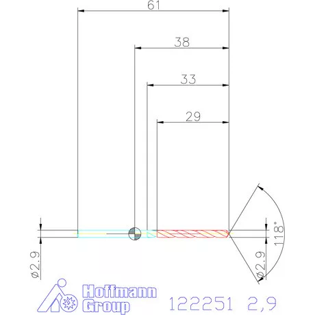 Garant VHM csigafúró 2,9 mm