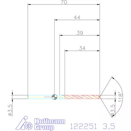 Garant VHM csigafúró 3,5 mm