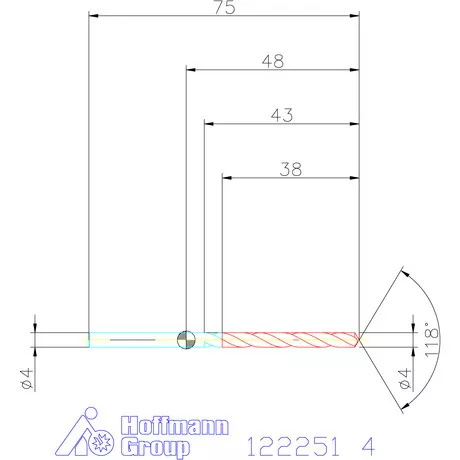 Garant VHM csigafúró 4 mm