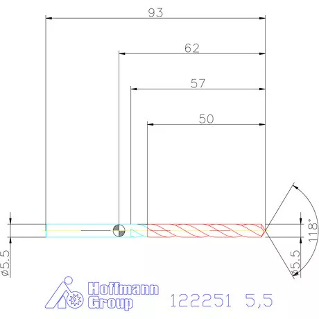 Garant VHM csigafúró 5,5 mm