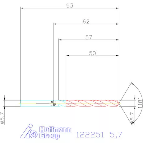 Garant VHM csigafúró 5,7 mm