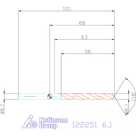 Garant VHM csigafúró 6,1 mm