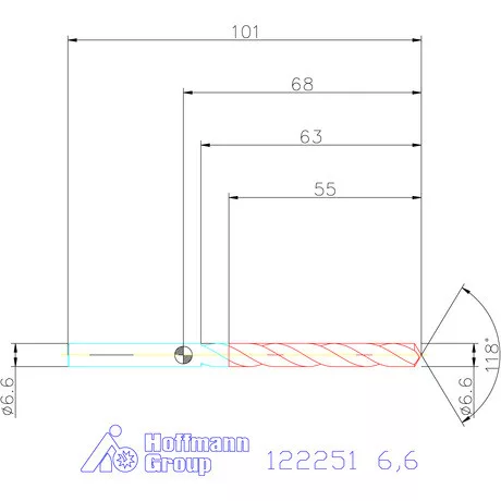 Garant VHM csigafúró 6,6 mm