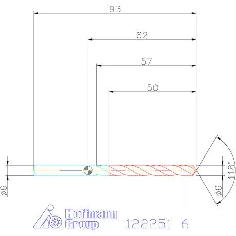 Garant VHM csigafúró 6 mm