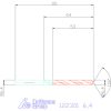 Holex VHM csigafúró 6,4 mm