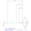 Holex VHM nagy teljesítményű fúró Whistle-Notch DIN 6535 HE 3,5 mm