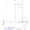 Holex VHM nagy teljesítményű fúró Whistle-Notch DIN 6535 HE 4,2 mm