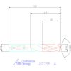 Holex VHM nagy teljesítményű fúró Whistle-Notch DIN 6535 HE 16 mm