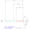 Holex VHM nagy teljesítményű fúró Whistle-Notch DIN 6535 HE 7,3 mm