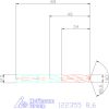 Holex VHM nagy teljesítményű fúró Whistle-Notch DIN 6535 HE 8,6 mm