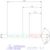 Holex VHM nagy teljesítményű fúró Whistle-Notch DIN 6535 HE 9,7 mm
