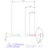 Garant VHM-HPC fúró Weldon DIN 6535 HB 3,7 mm