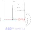 Holex Holex Pro INOX VHM nagy teljesítményű fúró hengeres szárral DIN 6535 HA 13,5 mm