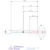 HOLEX Pro INOX VHM nagy teljesítményű fúró hengeres szárral DIN 6535 HB 7 mm