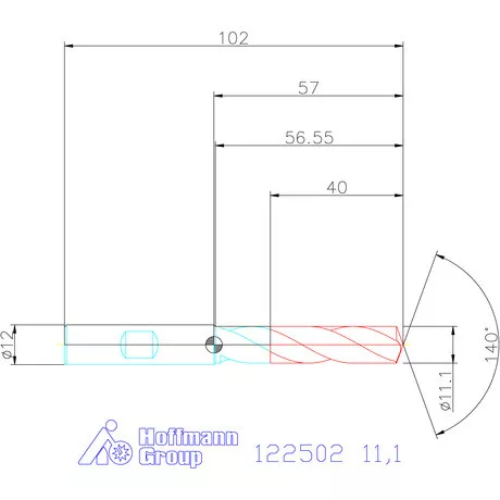 Holex Holex Pro Steel VHM fúró, Weldon DIN 6535 HB 11,1