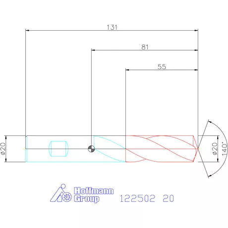 Holex Holex Pro Steel VHM fúró, Weldon DIN 6535 HB 20