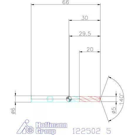 Holex Holex Pro Steel VHM fúró, Weldon DIN 6535 HB 5