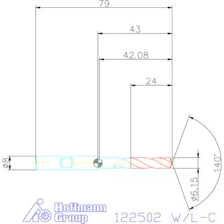 Holex Holex Pro Steel VHM fúró, Weldon DIN 6535 HB W/L-C