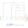 Holex Holex Pro Steel VHM fúró, Weldon DIN 6535 HB 21/32