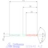 Holex VHM nagy teljesítményű fúró Whistle-Notch DIN 6535 HE 4,2 mm