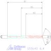 Holex VHM nagy teljesítményű fúró Whistle-Notch DIN 6535 HE 6,4 mm
