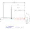 Holex Holex Pro Inox VHM nagy teljesítményű fúró hengeres szárral DIN 6535 HA 11,5 mm