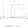 HOLEX Pro INOX VHM nagy teljesítményű fúró hengeres szárral DIN 6535 HE 12 mm