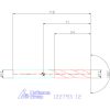 VHM fúró, hengeres szárral DIN 6535 HA 180° 12 mm