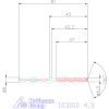 Garant VHM-HPC fúró Weldon DIN 6535 HB 4,3 mm