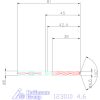 Garant VHM-HPC fúró Weldon DIN 6535 HB 4,6 mm