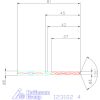 VHM-HPC fúró Weldon DIN 6535 HB 4 mm