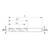 HOLEX Pro Steel VHM fúró, Weldon DIN 6535 HB 11 mm