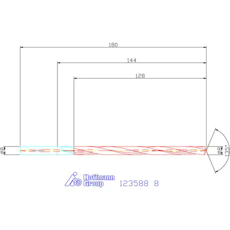 Garant VHM-HPC mélyfurat fúró hengeres szárral DIN 6535 HA 16×D 8 mm