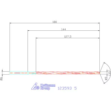 Garant VHM-HPC mélyfurat fúró hengeres szárral DIN 6535 HA 25×D 5 mm