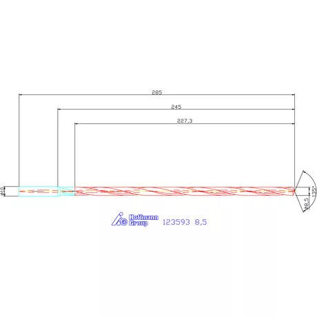 Garant VHM-HPC mélyfurat fúró hengeres szárral DIN 6535 HA 25×D 8,5 mm