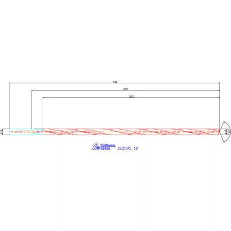 Garant VHM-HPC mélyfurat fúró hengeres szárral DIN 6535 HA 30×D 12 mm
