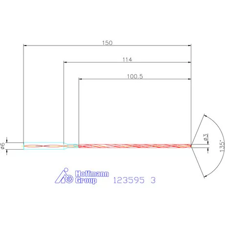 Garant VHM-HPC mélyfurat fúró hengeres szárral DIN 6535 HA 30×D 3 mm