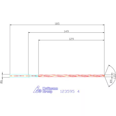 Garant VHM-HPC mélyfurat fúró hengeres szárral DIN 6535 HA 30×D 4 mm