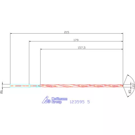 Garant VHM-HPC mélyfurat fúró hengeres szárral DIN 6535 HA 30×D 5 mm