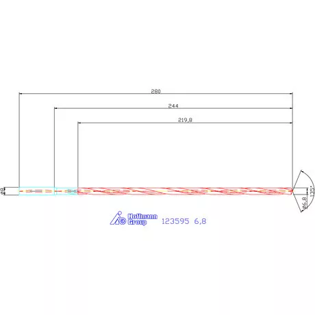 Garant VHM-HPC mélyfurat fúró hengeres szárral DIN 6535 HA 30×D 6,8 mm