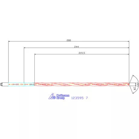 Garant VHM-HPC mélyfurat fúró hengeres szárral DIN 6535 HA 30×D 7 mm