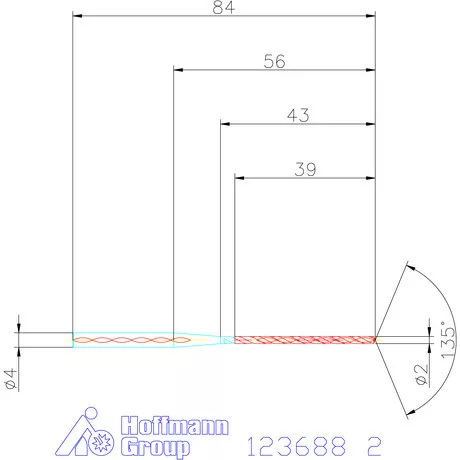 Garant VHM-HPC mélyfurat fúró hengeres szárral DIN 6535 HA 16×D 2 mm