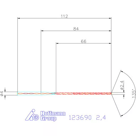Garant VHM-HPC mélyfurat fúró hengeres szárral DIN 6535 HA 20×D 2,4 mm