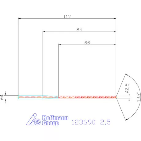 Garant VHM-HPC mélyfurat fúró hengeres szárral DIN 6535 HA 20×D 2,5 mm