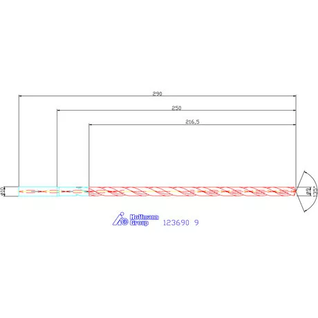 Garant VHM-HPC mélyfurat fúró hengeres szárral DIN 6535 HA 20×D 9 mm