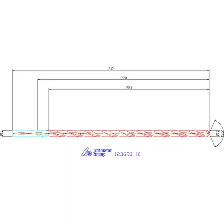 Garant VHM-HPC mélyfurat fúró hengeres szárral DIN 6535 HA 25×D 10 mm