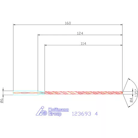 Garant VHM-HPC mélyfurat fúró hengeres szárral DIN 6535 HA 25×D 4 mm