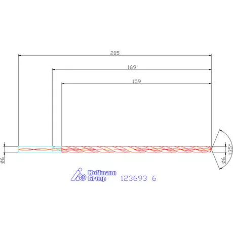 Garant VHM-HPC mélyfurat fúró hengeres szárral DIN 6535 HA 25×D 6 mm