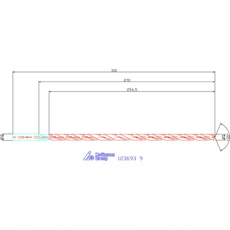 Garant VHM-HPC mélyfurat fúró hengeres szárral DIN 6535 HA 25×D 9 mm